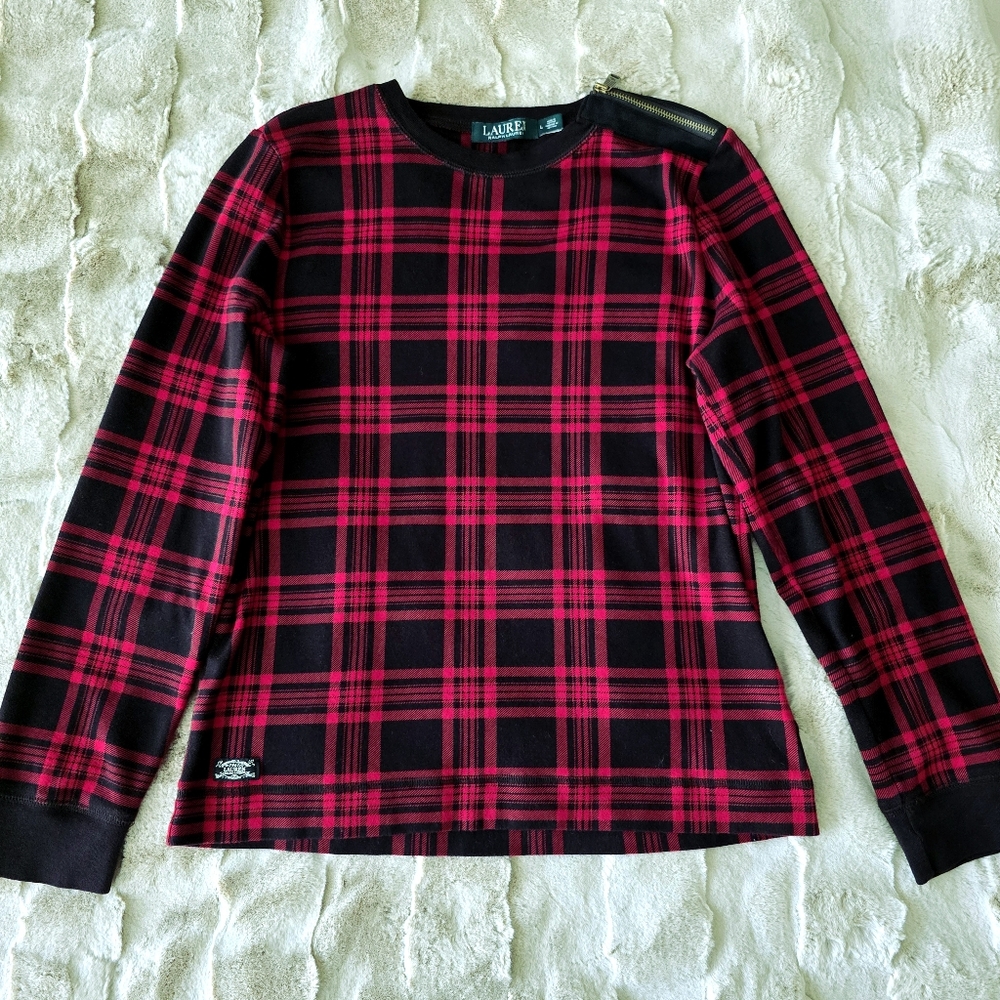 LAUREN RALPH LAUREN VINTAGE BOAT NECK SHIRT